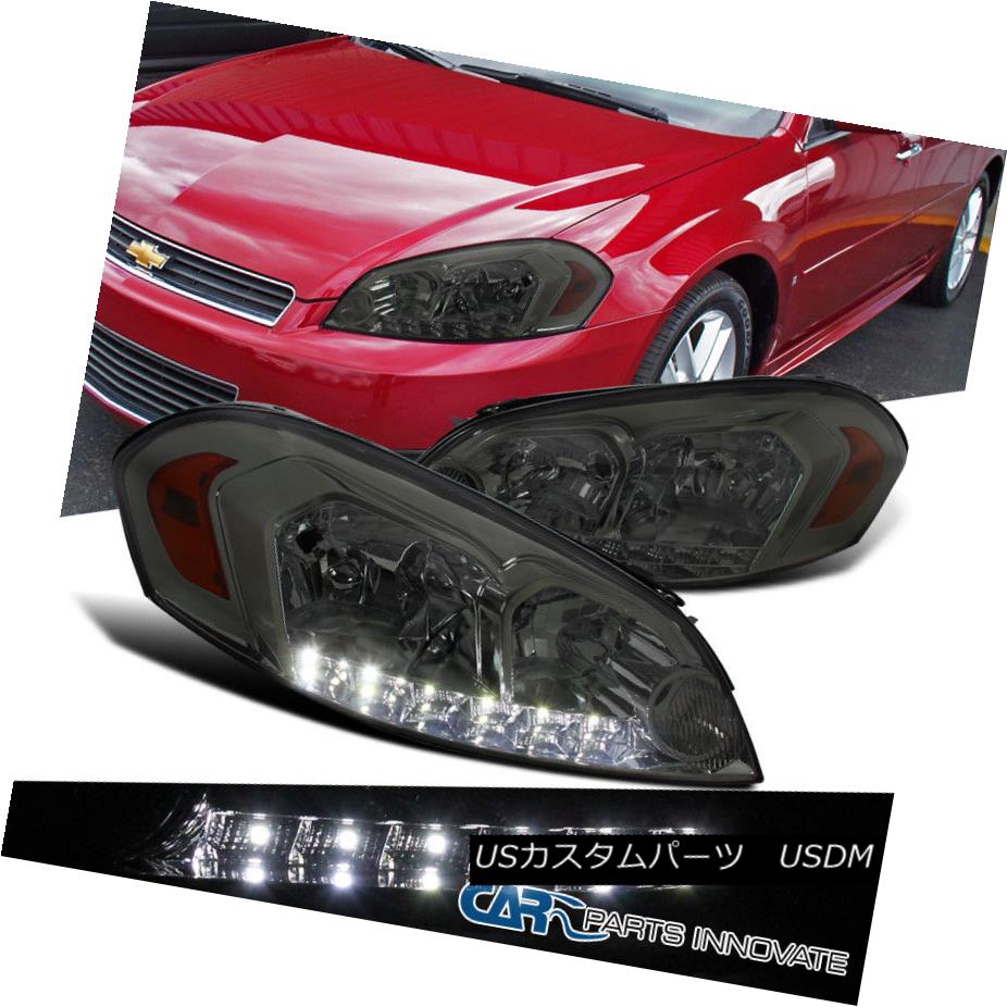 大人も着やすいシンプルファッション ライト ランプ Drl Led シェビー06 13インパラ06 07モンテカルロ煙レンズヘッドライトヘッドランプ Drl Lamps Led Head Headlights Lens Smoke Carlo Monte 06 07 Impala 06 13 Chevy ヘッドライト Zambettis Com