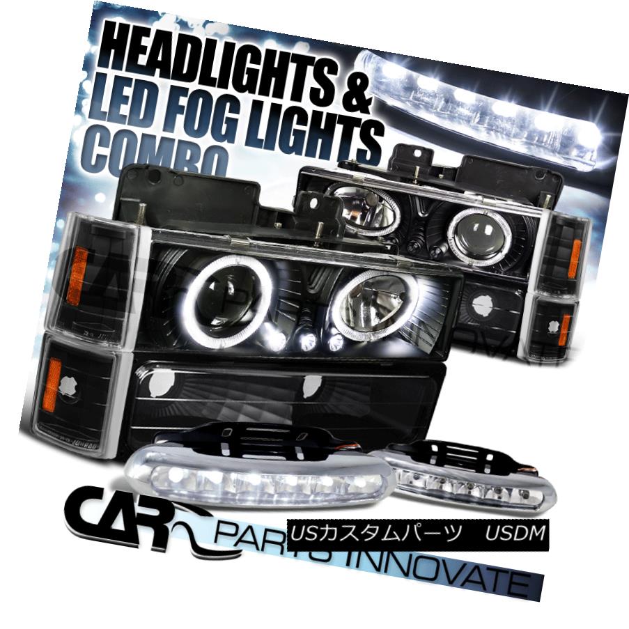 代引可 ライト ランプ Yukon K C C10 Lamps Fog Lamps 6 Led Bumper Headlight Corner Projector Black Halo Yukon C K C10 ヘッドライト Haloブラックプロジェクターヘッドライト コーン 6 Ledフォグランプ Erバンパーランプ