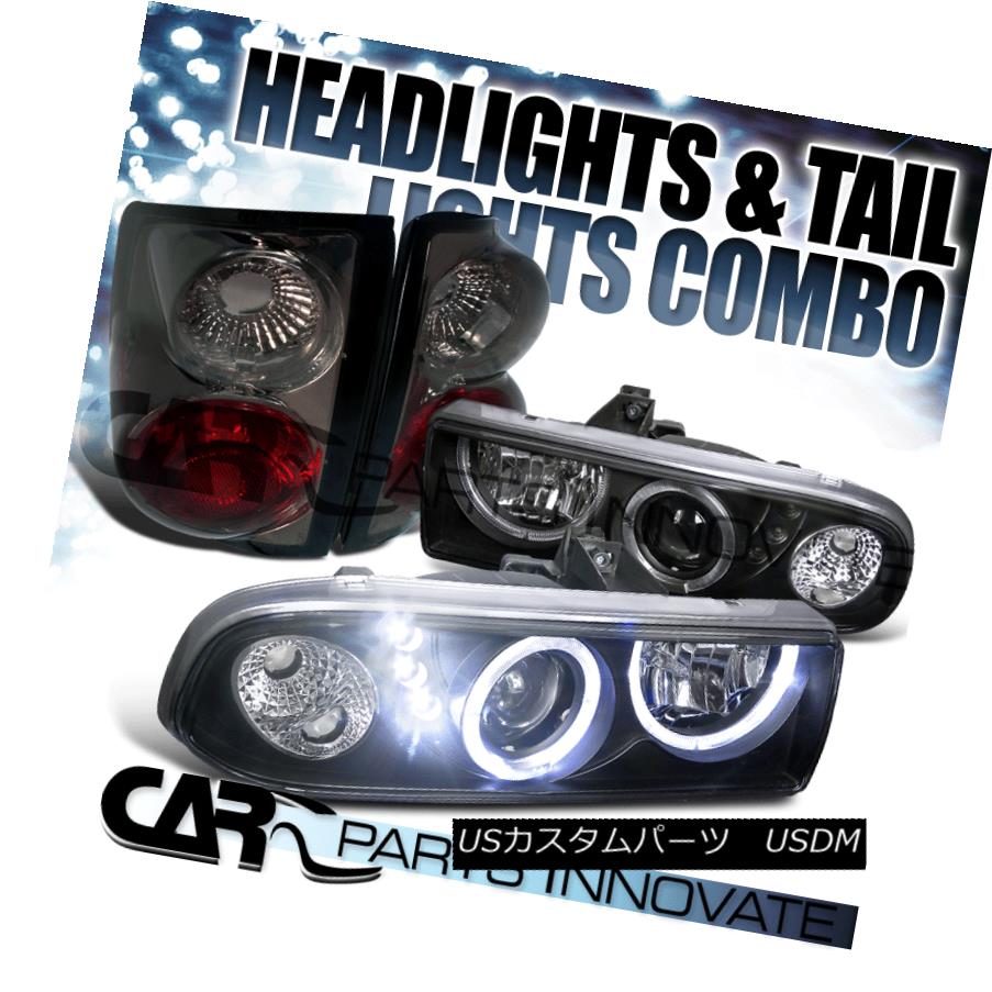 ヘッドライト 1998-2004 Chevy S10 Black Halo SMD LED Projector Headlights+Smoke Tail Lamp 1998-2004 Chevy S10 Black Halo SMD LEDプロジェクターヘッドライト+スモーキー keテールランプ 【並行輸入品】