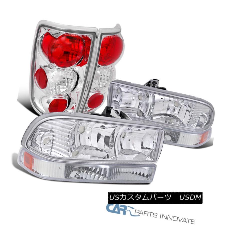 ヘッドライト 98-04 Chevy Blazer Pickup Euro Clear Headlights Bumper Lights+Tail Brake Lamps 98-04 Chevy Blazer Pickupユーロクリアヘッドライトバンパーライト+テールブレーキランプ 【並行輸入品】