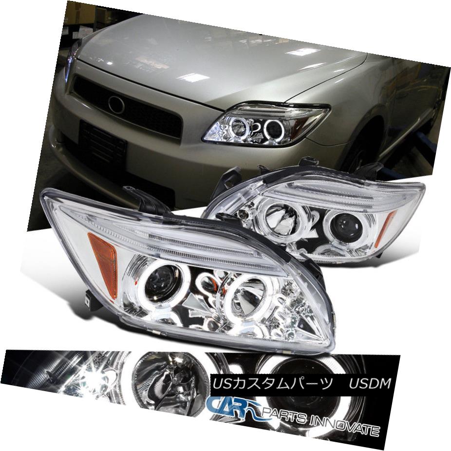 円高還元 ライト ランプ Projector Halo Led Clear Chrome Replacement Tc Scion 05 10 ヘッドライト Headlights 05 10サイオンtc交換クロームクリアledハロープロジェクターヘッドライトヘッドランプ Lamps Head Locadoranevada Com Br