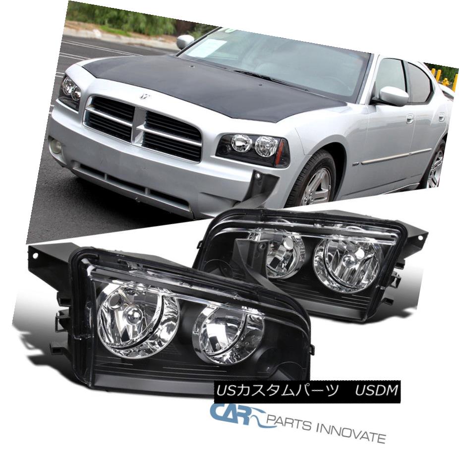 カタログギフトも ライト ランプ Headlights Black Charger Dodge 06 10 ヘッドライト Assembly 06 10ダッジチャージャーブラックヘッドライト組立ヘッドヘッドランプクリアペア Pair Clear Lamps Driving Head Pascasarjana Unsrat Ac Id