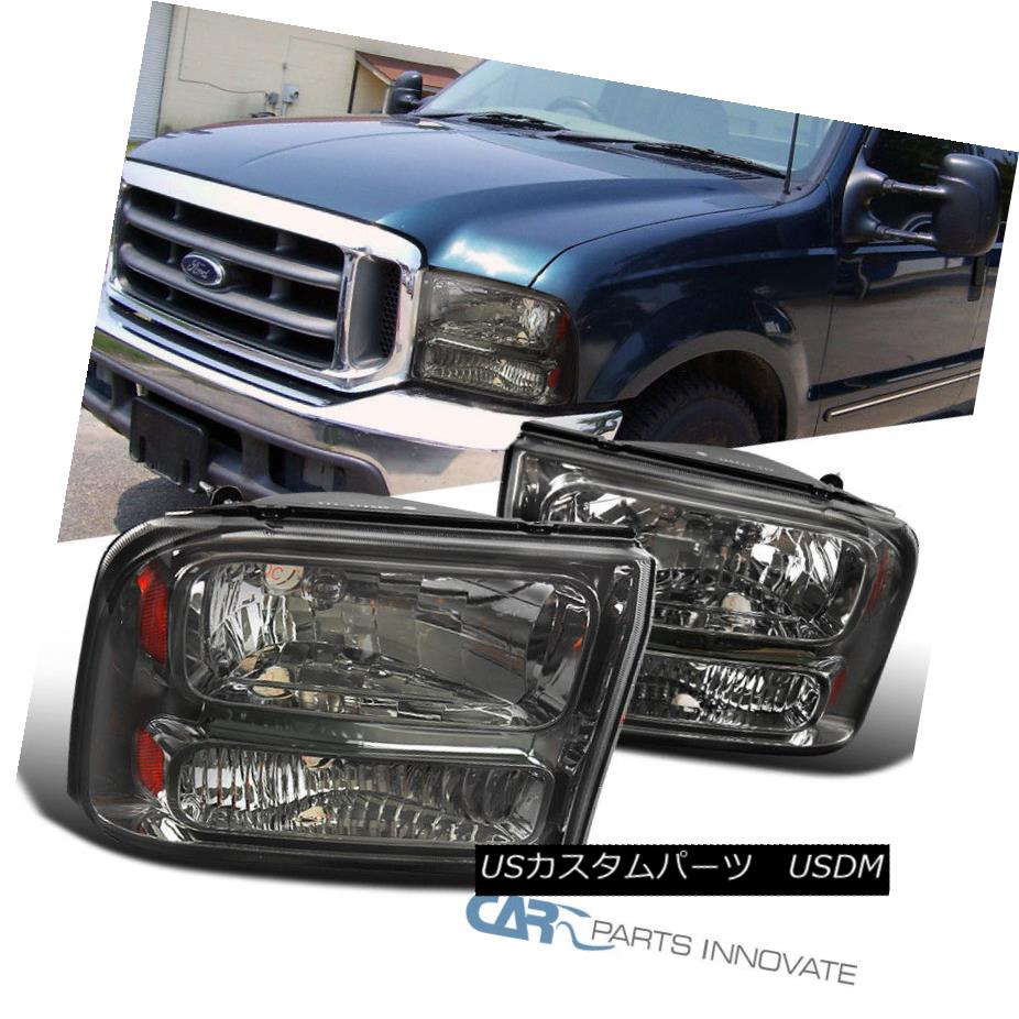 ヘッドライト Ford 99-04 F250 F350 Super Duty 00-04?Excursion Smoke 1PC Headlights Head Lamps フォード99-04 F250 F350スーパーDuty00-04 Excursio n煙1PCヘッドライトヘッドランプ 【並行輸入品】