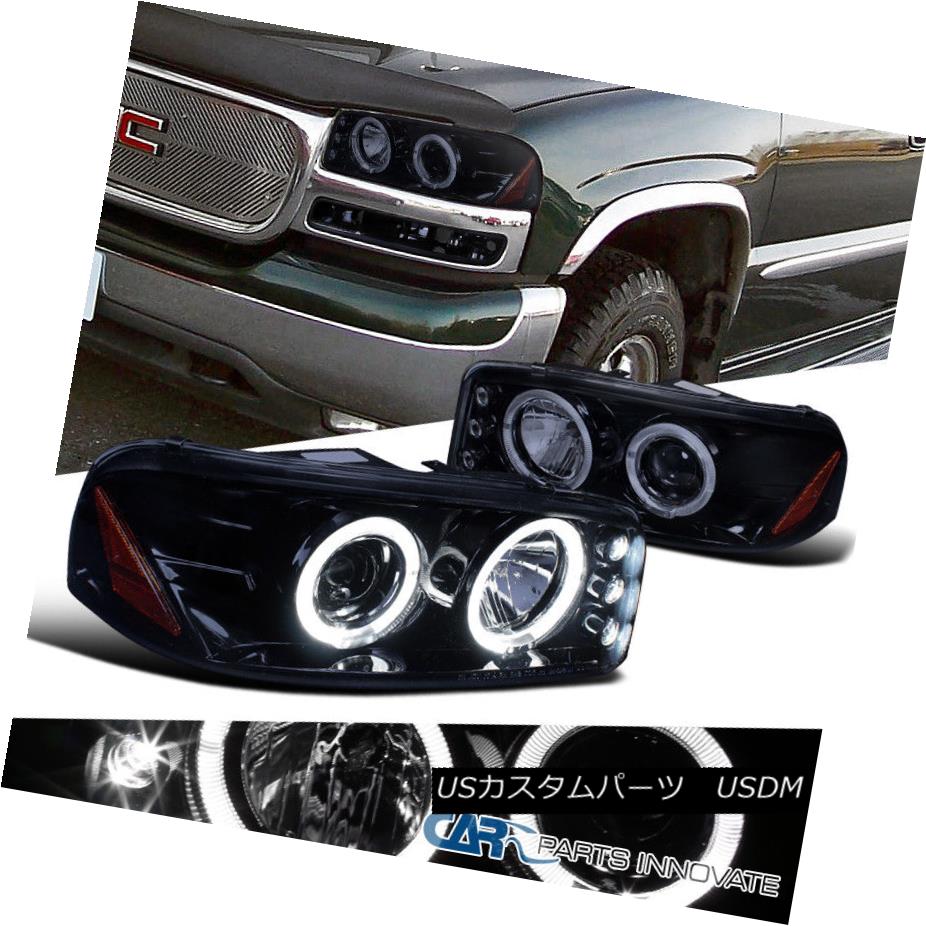 ヘッドライト Glossy Black 00-06 Yukon XL Sierra Denali Tinted LED Projector Headlights Lamps 光沢ブラック00-06ユーコンXLシエラデナリ着色LEDプロジェクターヘッドライトランプ 【並行輸入品】