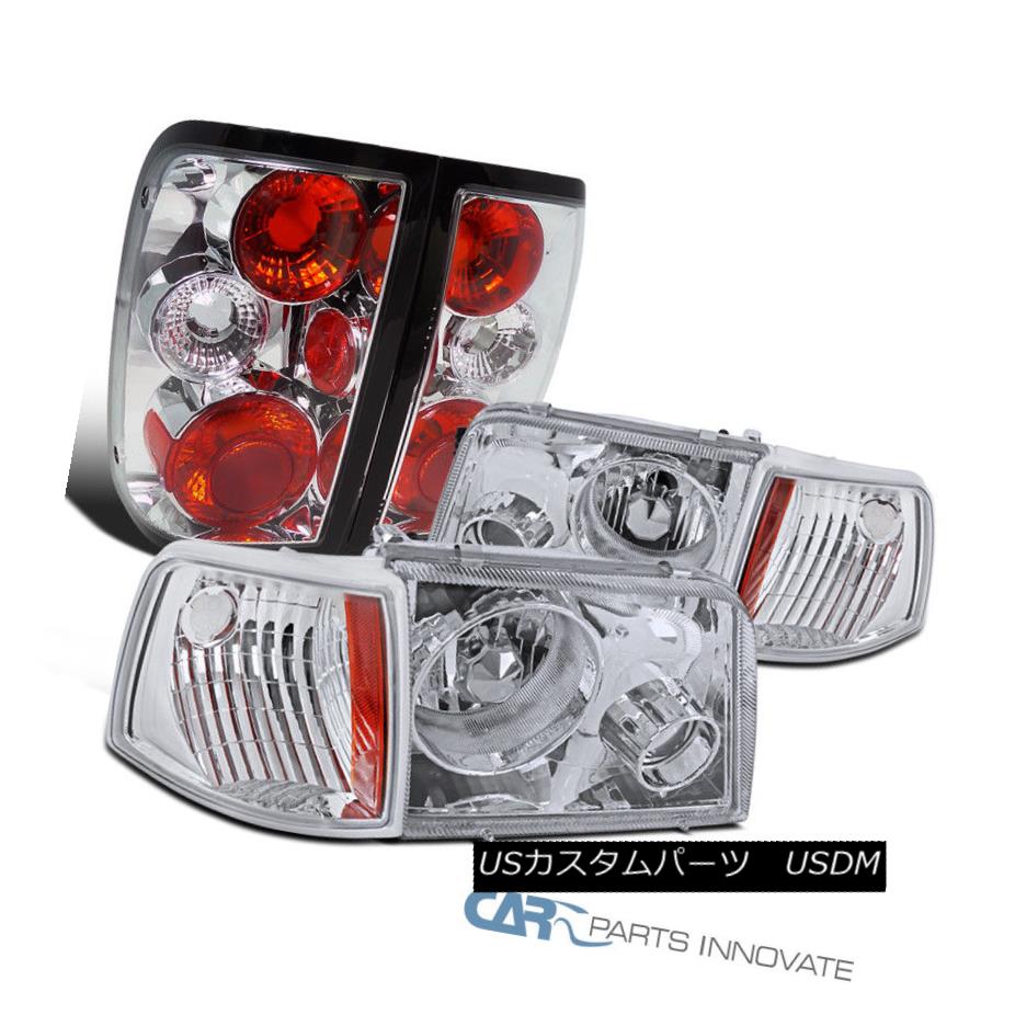 ヘッドライト 93-97 Ford Ranger Clear Projector Fog Headlights+Turn Signal Lamps+Tail Lights 93-97フォードレンジャークリアプロジェクターフォグヘッドライト+ Tur n信号ランプ+テールライト 【並行輸入品】