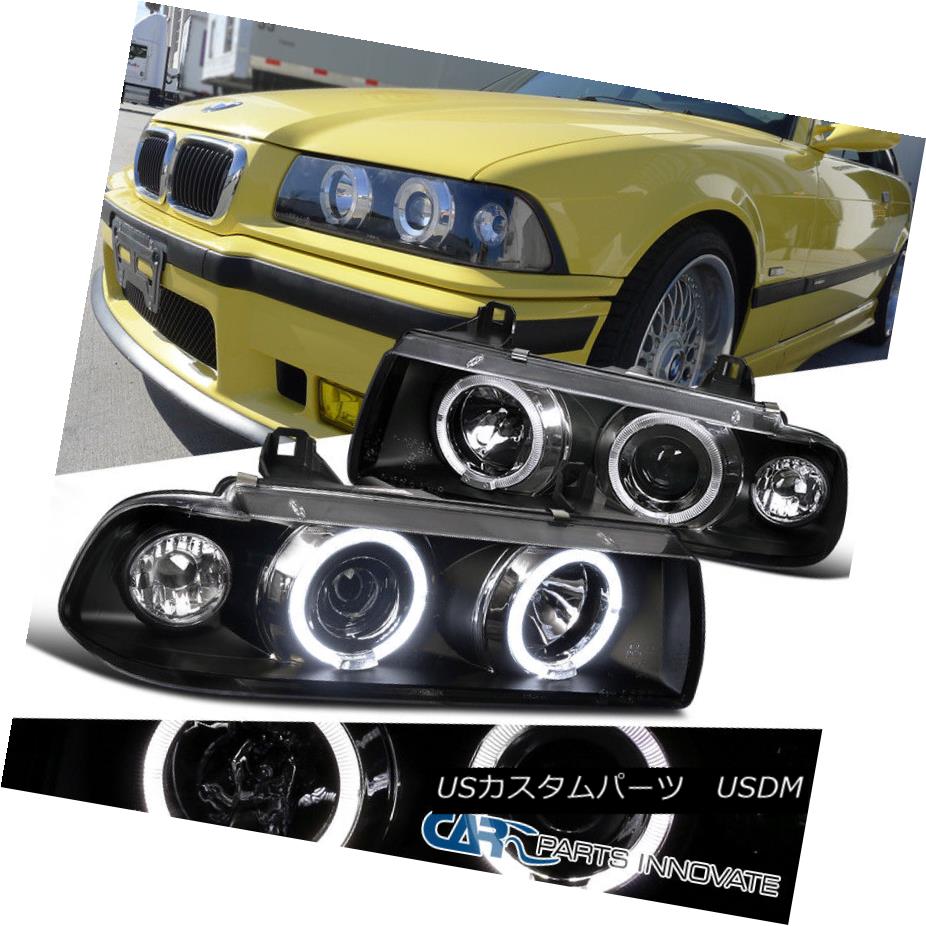 ヘッドライト 92-98 BMW E36 2/4Dr Coupe Sedan Dual Halo 1PC Projector Head Lights Lamps Black 92-98 BMW E36 2 / 4Drクーペセダンデュアルヘロ1PCプロジェクターヘッドライトランプブラック 【並行輸入品】 41,470円