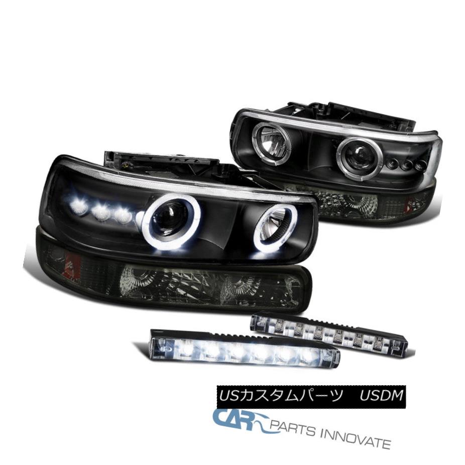 最安価格 ライト ランプ Headlights Bumper Projector Halo Silverado 99 02 Suburban 00 06 ヘッドライト Lamps 6 Led 6 Ledフォグ ランプ Haloプロジェクター ヘッドライト バーン Silverado 00 06郊外99 02 Fog Zambettis Com