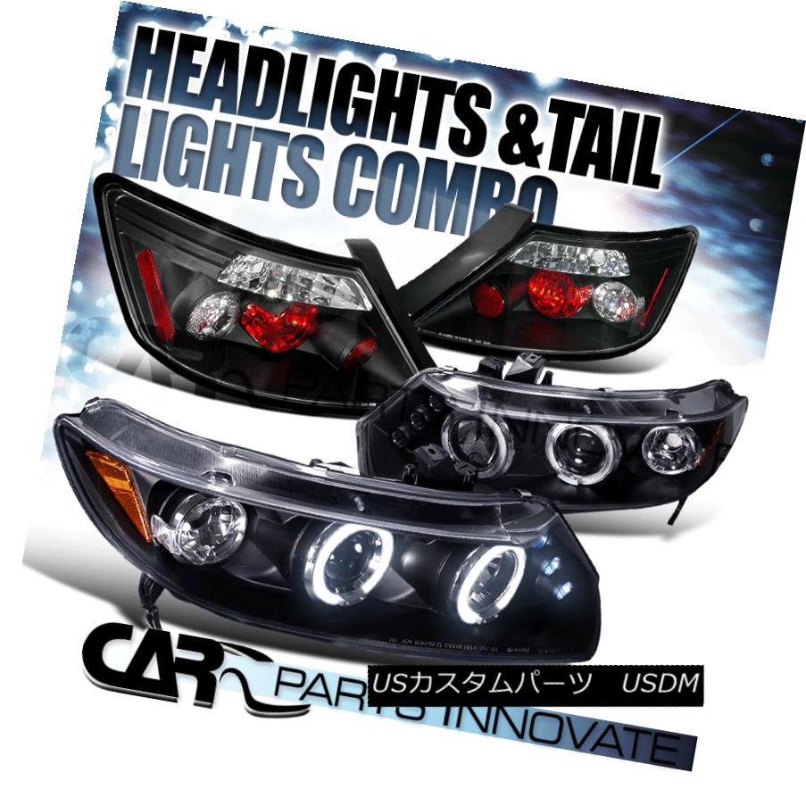 ライト ランプ 21 新作 Lランプ 06 11ホンダシビック2drクーペブラックハローledプロジェクターヘッドライト タイ Lamp Headlights Tail Projector Led Halo Black Coupe 2dr Civic Honda 06 11 For ヘッドライト Kwakuku Com