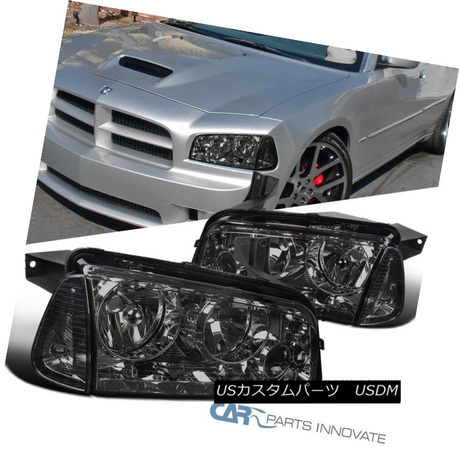 スペシャルオファ ライト ランプ ヘッドライト 06 10 Dodge Charger Euro Smoke Headlights Headlamps Corner Signal Lamps Pair 06 10ダッジチャージャーユーロ煙ヘッドライトヘッドランプ コーン Er信号ランプペア Gs Louislegrand Com