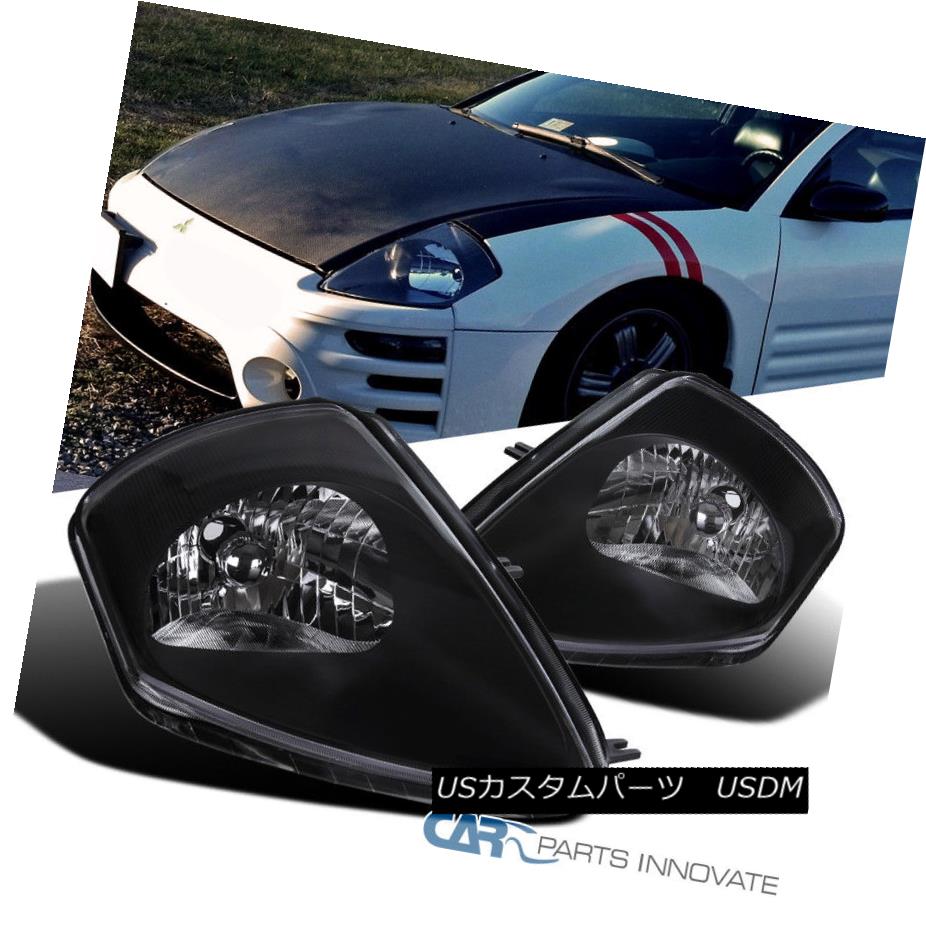 ライト ランプ 人気 ヘッドライト 00 05三菱エクリプスブラックヘッドライトヘッドランプ交換左 右 Left Right Replacement Lamps Head Headlights Black Eclipse Mitsubishi 00 05 Beachsidecliniccr Com