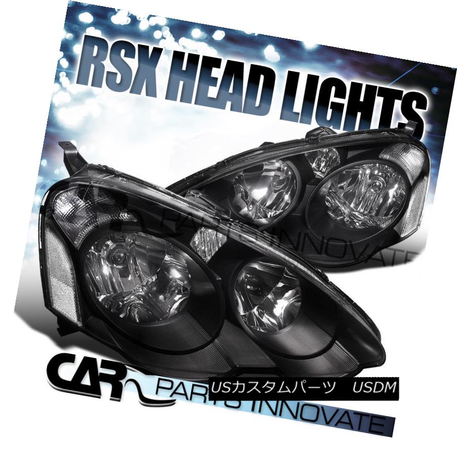 ライト ランプ 好評 Dc5交換用ヘッドライトフロントランプブラックハウジングクリアレンズ Rsx アキュラ02 04 Lens Clear Housing Black Lamps Front Headlights Replacement Dc5 Rsx 02 04 Acura ヘッドライト Kwakuku Com