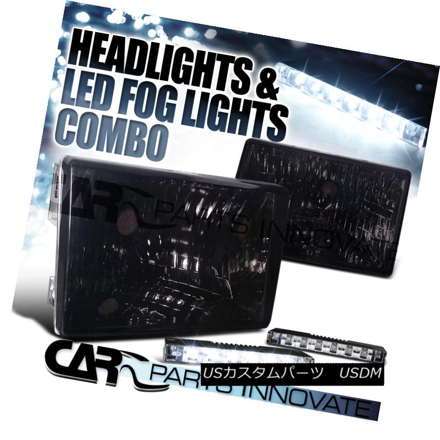 ヘッドライト 93-98 Jeep Grand Cherokee Crystal Smoke Headlights+6-LED Bumper Fog Lamps 93-98ジープグランドチェロキークリスタルスモークヘッドライト+ 6-L EDバンパーフォグランプ 【並行輸入品】 32,175円