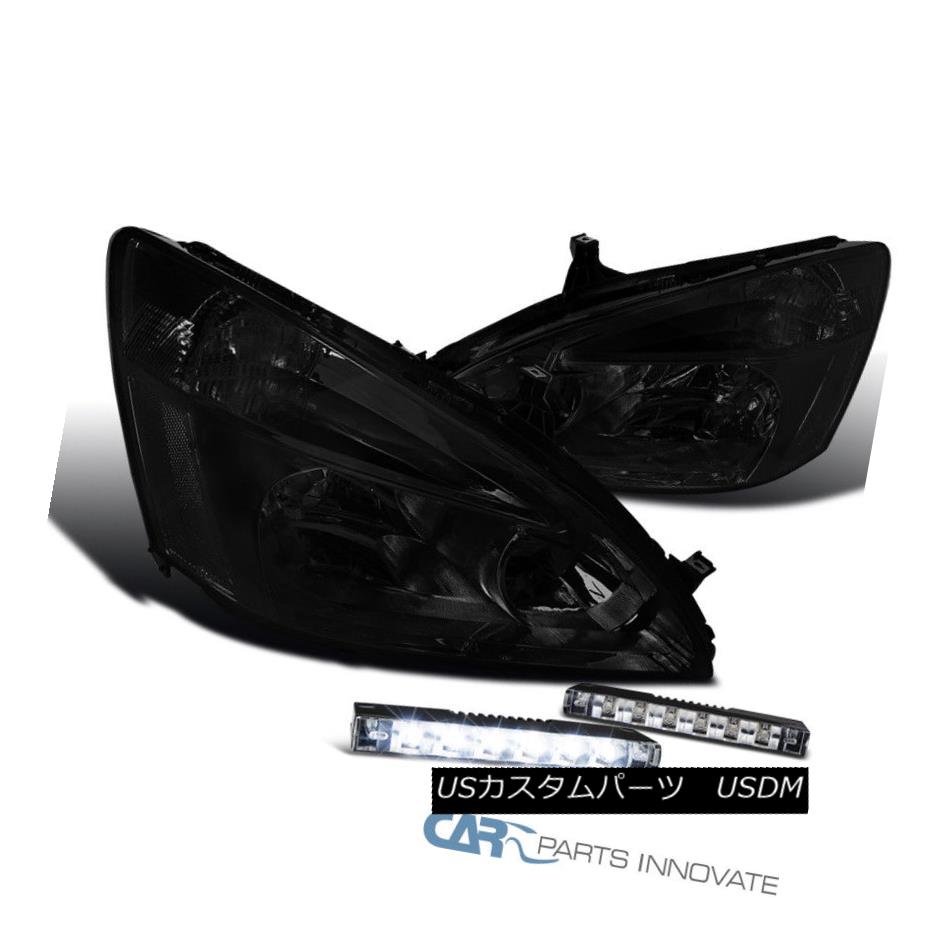 お試し価格 ライト ランプ Honda 03 07 Fit ヘッドライト Accord Ledバンパーフォグランプ 6 フィット03 07ホンダアコードスモークティントクリスタルヘッドライト Lamps Fog Bumper Led Headlights 6 Crystal Tint Smoke Sikab Pacitankab Go Id