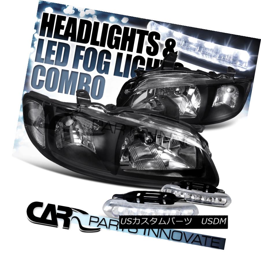 気質アップ ライト ランプ ヘッドライト Edフォグランプ用 6 L 4drブラッククリスタルヘッドライト Sentra 日産00 03 Lamps Fog Headlights 6 Led Crystal Black 4dr Sentra 00 03 Nissan For Sercomedsa Cl