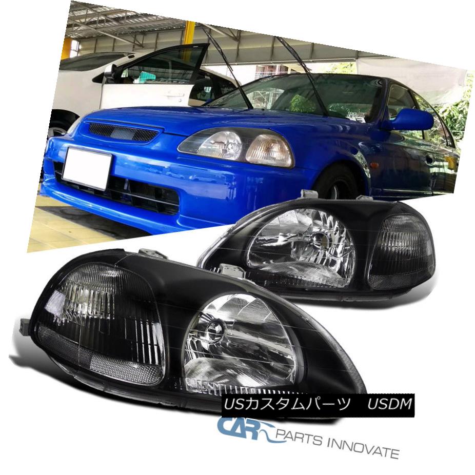 楽天市場】ヘッドライト Fit Honda 96-98 Civic EK EJ JDM Clear