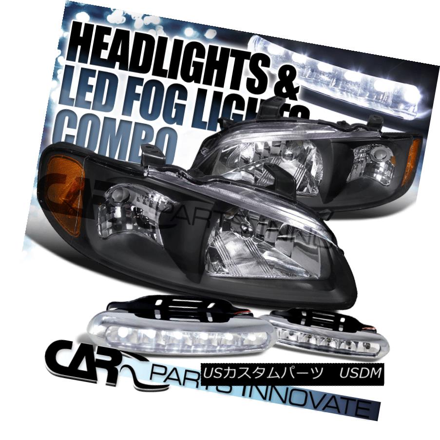 ヘッドライト For Nissan 00-03 Sentra GXE SE-R JDM Crystal Black Headlights+6-LED Fog Lamps 日産00-03 Sentra GXE SE-R JDMクリスタルブラックヘッドライト+ 6-L EDフォグランプ 【並行輸入品】 33,176円