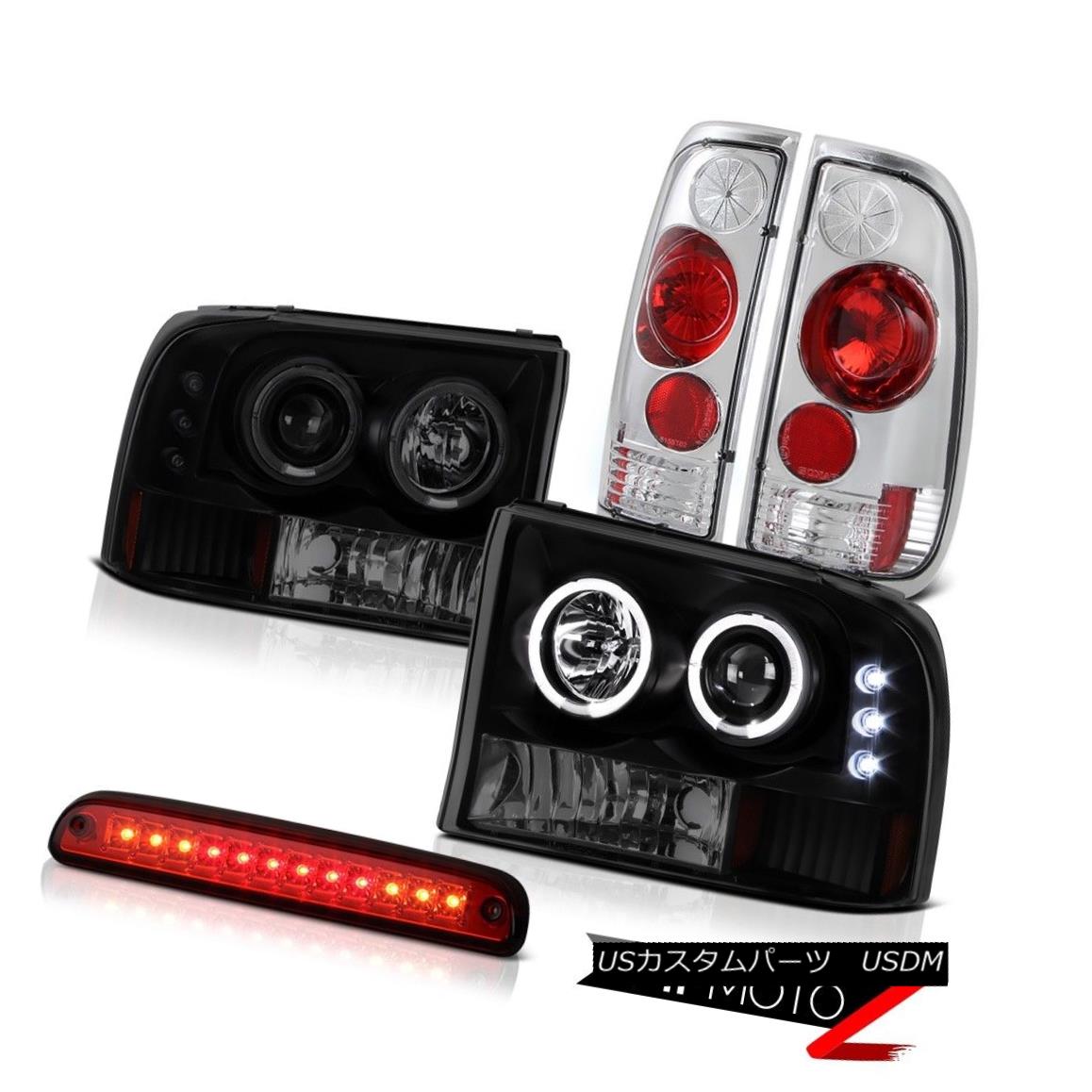 ヘッドライト Halo SINSTER BLACK Headlight Roof Brake Cargo LED Rear Taillamp 99-04 F250 XL Halo SINISTER BLACKヘッドライトルーフブレーキカーゴLEDリアテールランプ99-04 F250 XL 【並行輸入品】