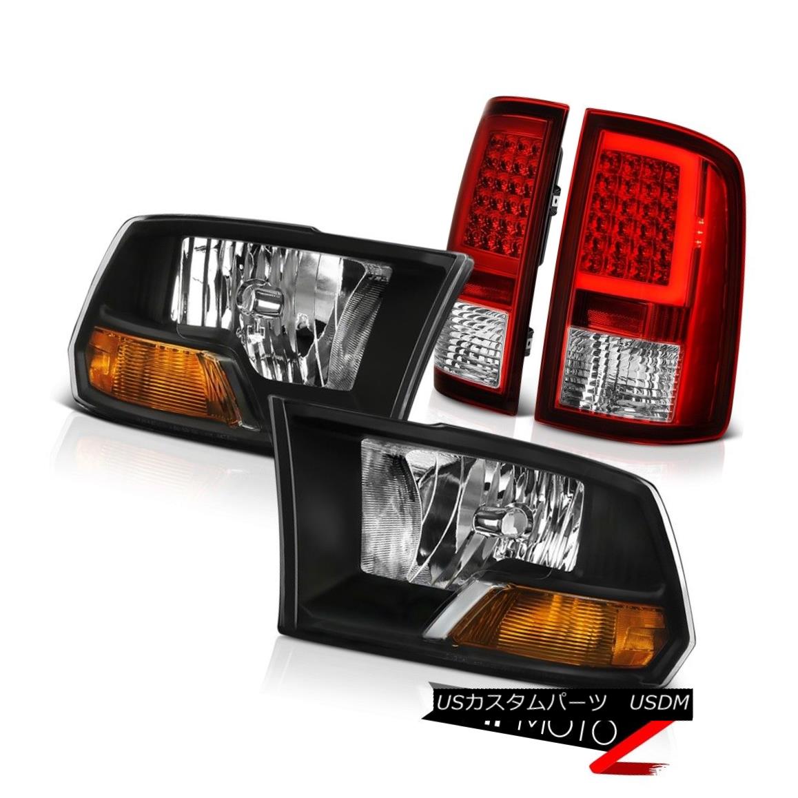 ヘッドライト 09 10 11 12 13-18 Dodge RAM 1500 2500 Tail Light Black Factory Style Headlamp 09 10 11 12 13-18 Dodge RAM 1500 2500テールライトブラック工場風ヘッドランプ 【並行輸入品】