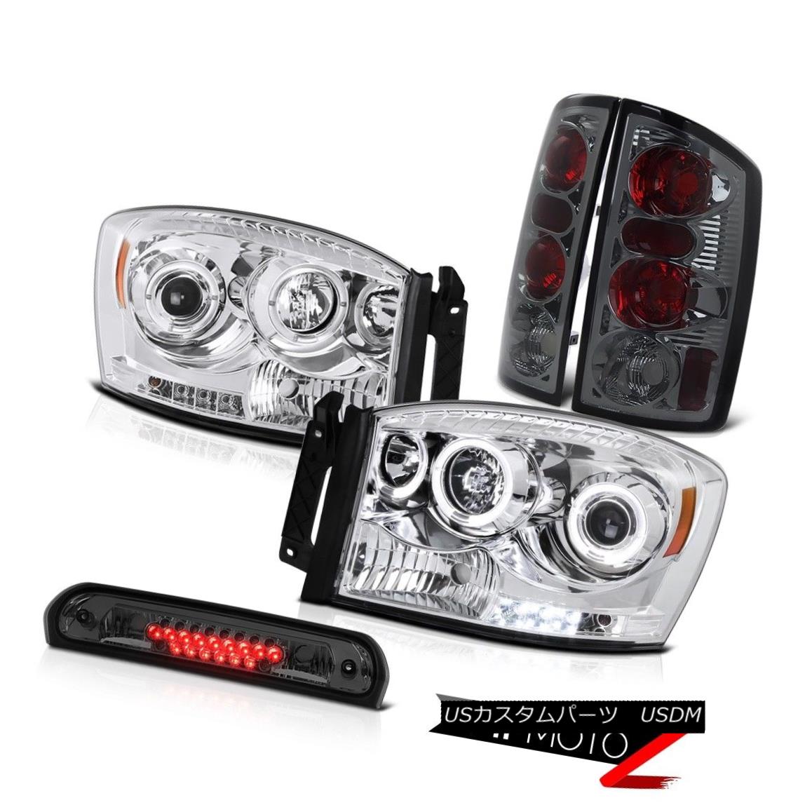 メーカー再生品】 ライト・ランプ-Halo Dual 1500 Ram Dodge 2006 ヘッドライト Headlights  SmokeテールライトハイストップLED 2006ダッジラム1500デュアルヘイローヘッドライトAltezza LED Stop High  Taillights Smoke Altezza - didacpriu51.com