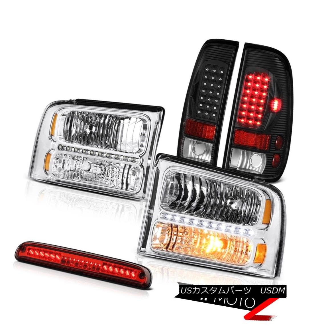 ヘッドライト 2005 2006 2007 F250 F350 Headlights L.E.D Rear Tail Lights High Stop LED Red 2005 2006 2007 F250 F350ヘッドライトL.E.DリアテールライトハイストップLED赤 【並行輸入品】