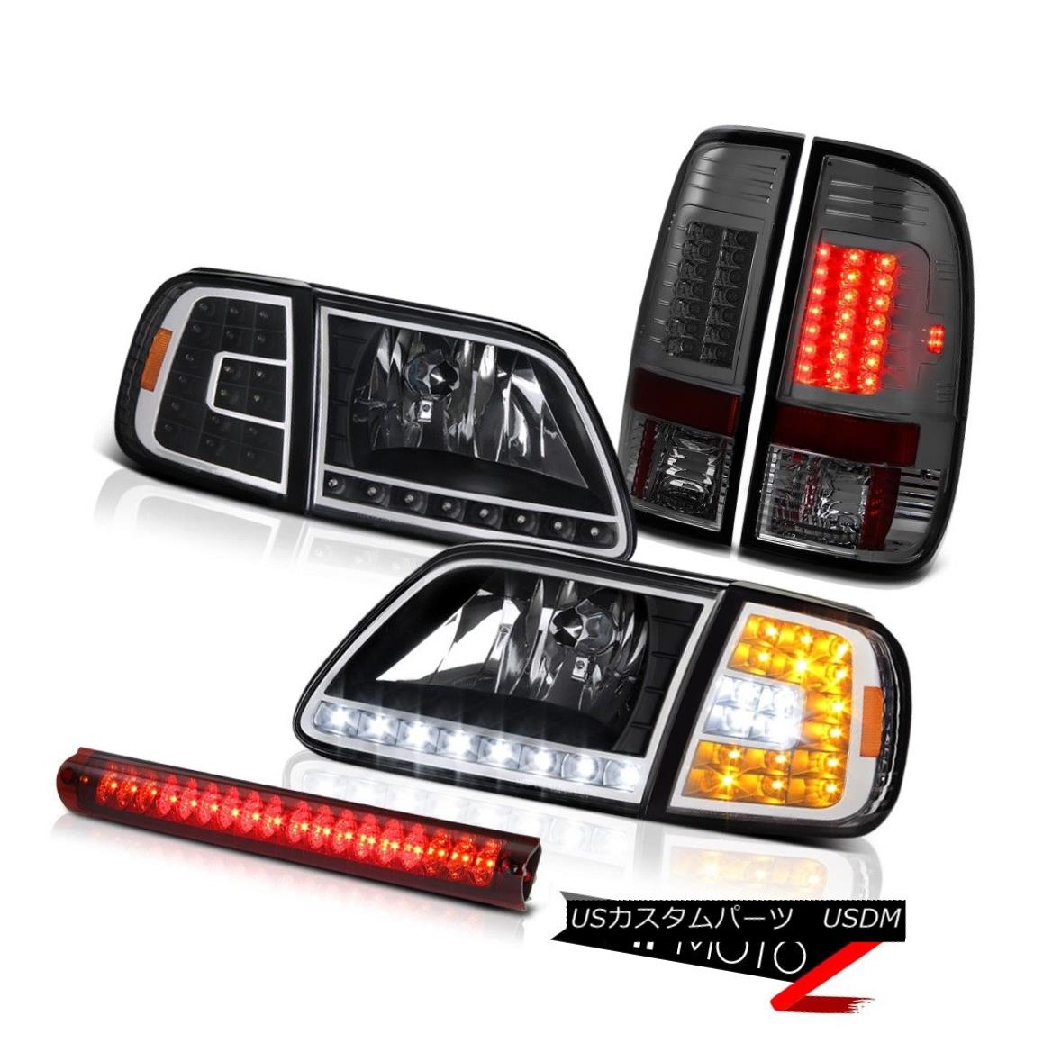 ヘッドライト 97-03 F150 5.4L DRL Corner+Headlamps Dark LED Brake Tail Lights High Stop Red 97-03 F150 5.4L DRLコーナー+ヘッドラム psダークLEDブレーキテールライトハイストップレッド 【並行輸入品】 57,899円