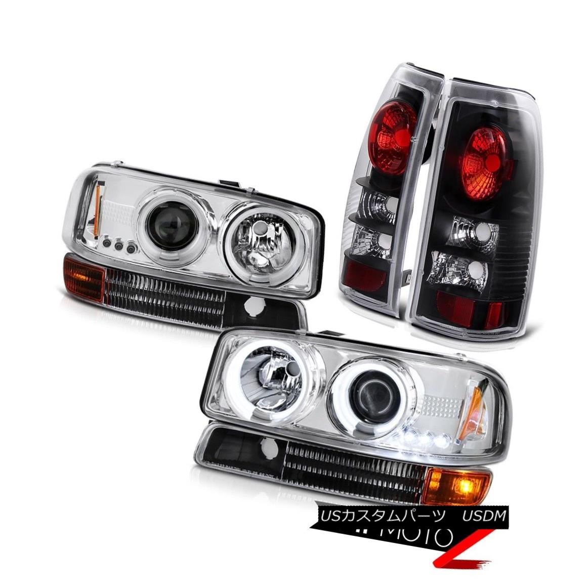 ヘッドライト 99-03 Sierra 2500 3500 CCFL Ring Headlamp Infinity Black Parking Rear Taillight 99-03 Sierra 2500 3500 CCFLリングヘッドランプインフィニティブラックパーキングリアテールライト 【並行輸入品】