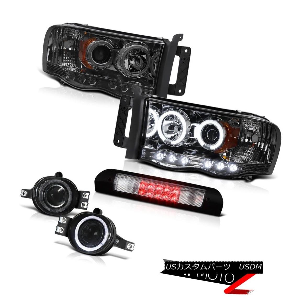ヘッドライト Angel Eye CCFL Headlights Projector Tinted Fog Roof Brake Cargo LED 02-05 Ram V6 エンジェルアイCCFLヘッドライトプロジェクター着色霧屋根ブレーキカーゴLED 02-05 Ram V6 【並行輸入品】