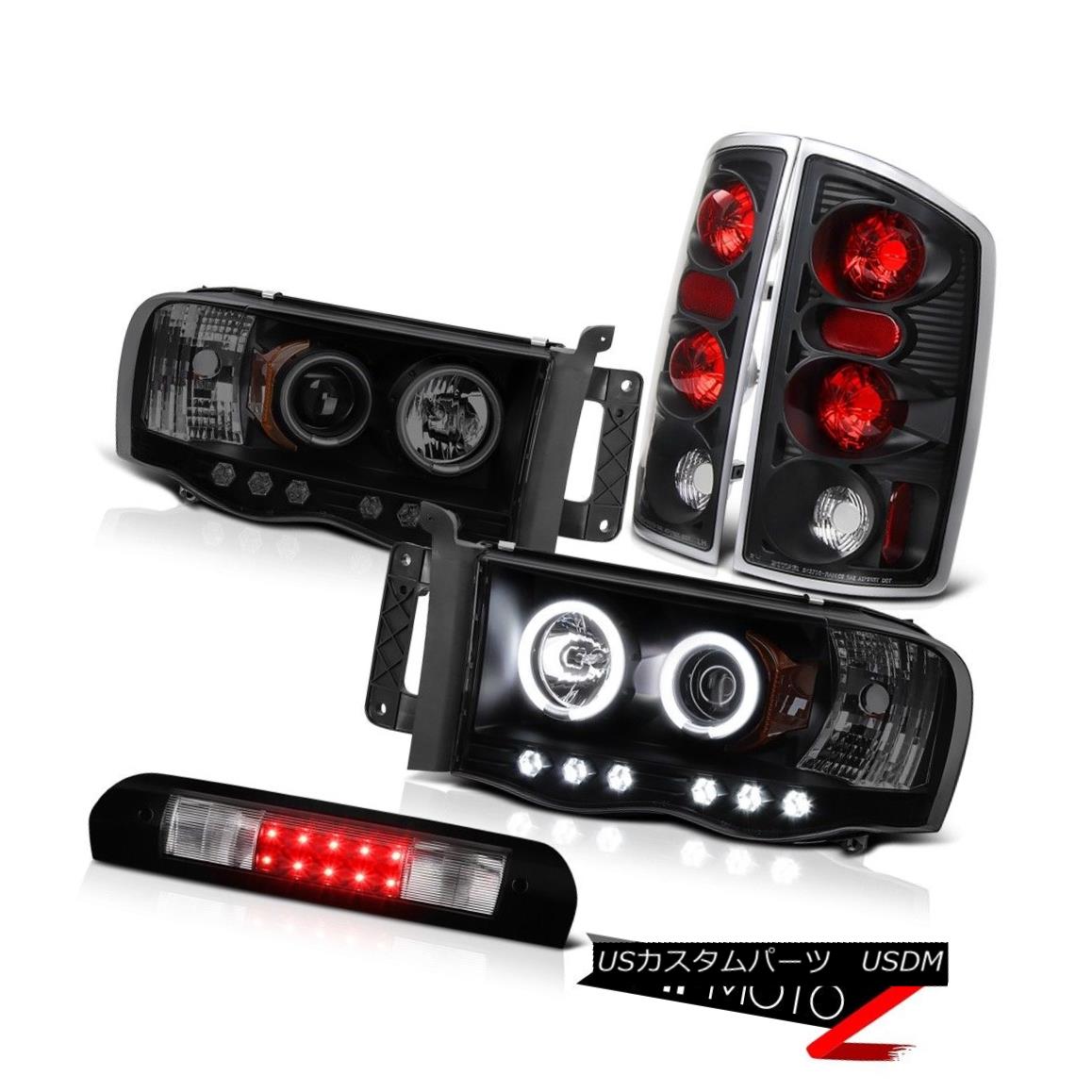 ヘッドライト Devil CCFL DRL Headlights Rear Signal Brake Light Black Third LED 02-05 Ram 2500 悪魔CCFL DRLヘッドライトリアシグナルブレーキライトブラック第3 LED 02-05 Ram 2500 【並行輸入品】