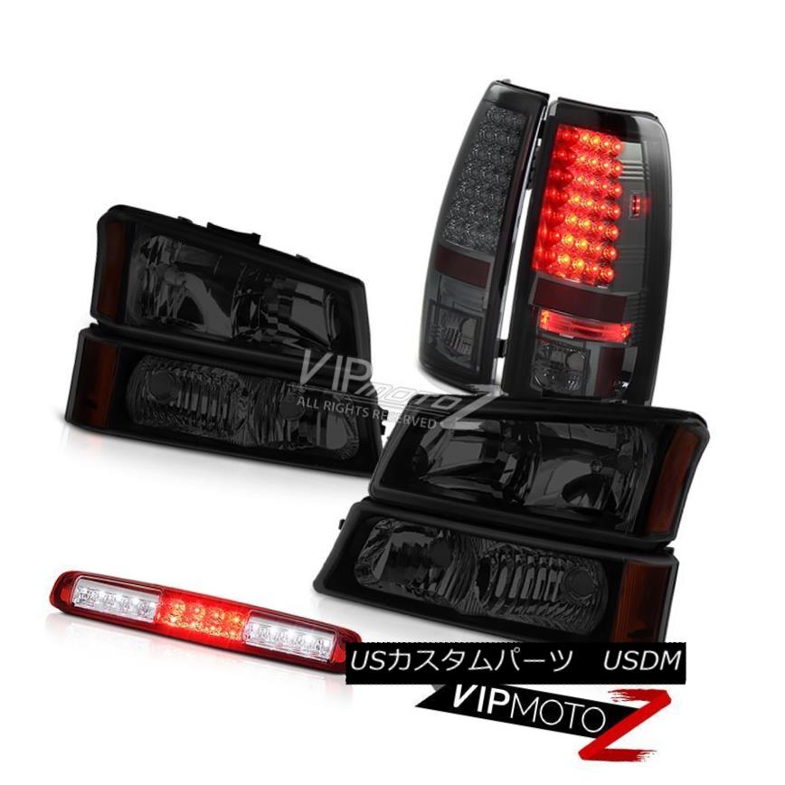 ヘッドライト 03-06 Silverado Headlamps Red Clear Roof Cab Light Smoked Tail Brake Lights LED 03-06 Silveradoヘッドランプレッドクリア屋根キャブライトスモークテールブレーキライトLED 【並行輸入品】