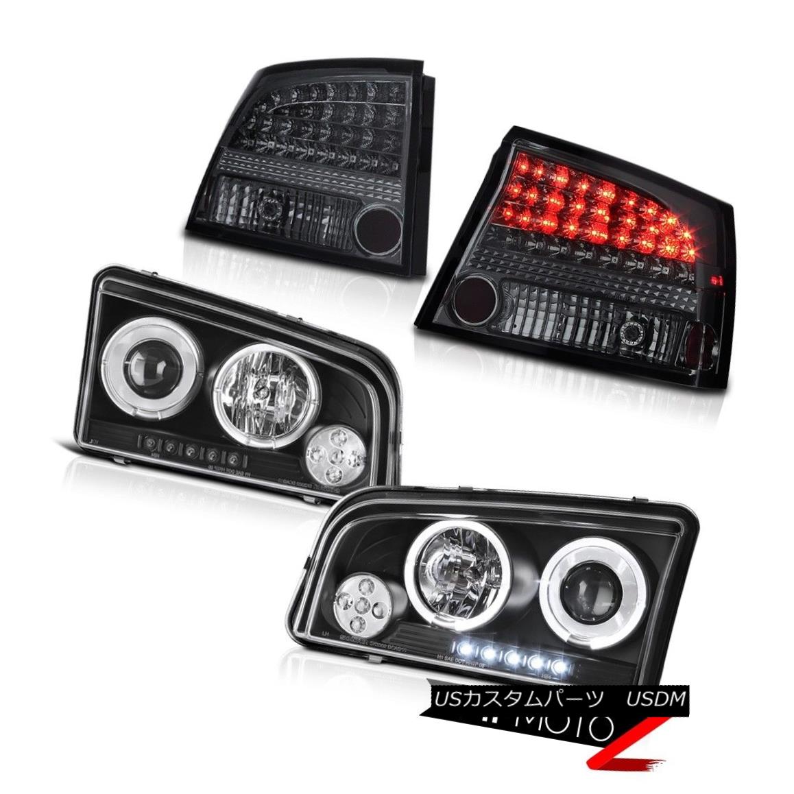 ヘッドライト 2009 2010 Charger 3.5L LED Infinity Black Projector Headlights Dark Tail Lights 2009 2010充電器3.5L LEDインフィニティブラックプロジェクターヘッドライトダークテールライト 【並行輸入品】
