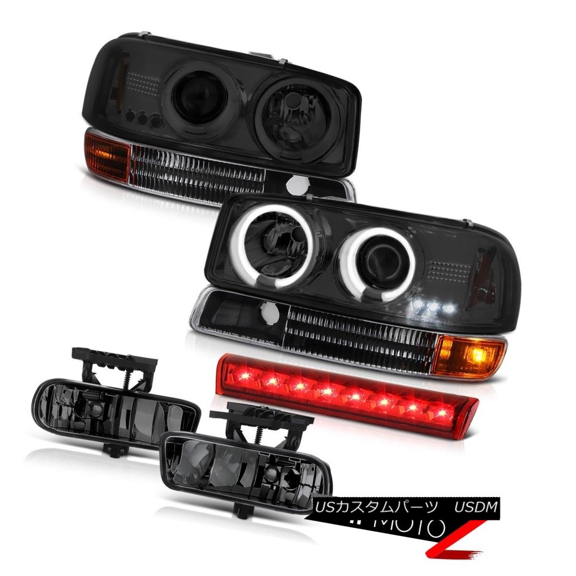 ヘッドライト 2000-2006 Yukon CCFL Angel Eye Headlights Signal Bumper Fog Lamp Cargo Brake LED 2000-2006ユーコンCCFLエンジェルアイヘッドライト信号バンパーフォグランプカーゴブレーキLED 【並行輸入品】