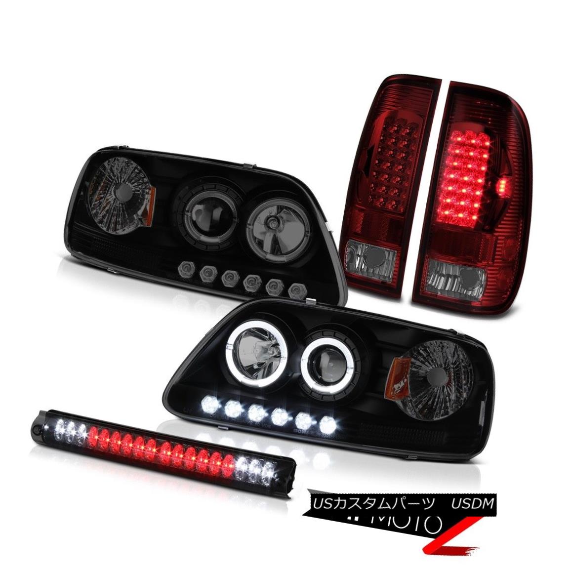 ヘッドライト Black Smoked Headlight 1999 2000 2001 F150 Triton BRIGHTEST LED Tail Lights Lamp ブラックスモークヘッドライト1999 2000 2001 F150トリトンBRIGHTEST LEDテールライトランプ 【並行輸入品】