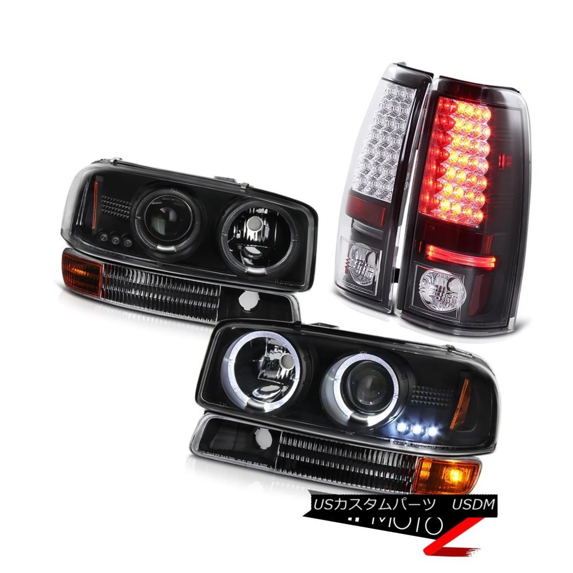 ヘッドライト 04 05 06 Sierra LED Angel Eye Projector Headlights Matte Black Signal Taillamps 04 05 06 Sierra LEDエンジェルアイプロジェクターヘッドライトマットブラックシグナルタイヤランプ 【並行輸入品】