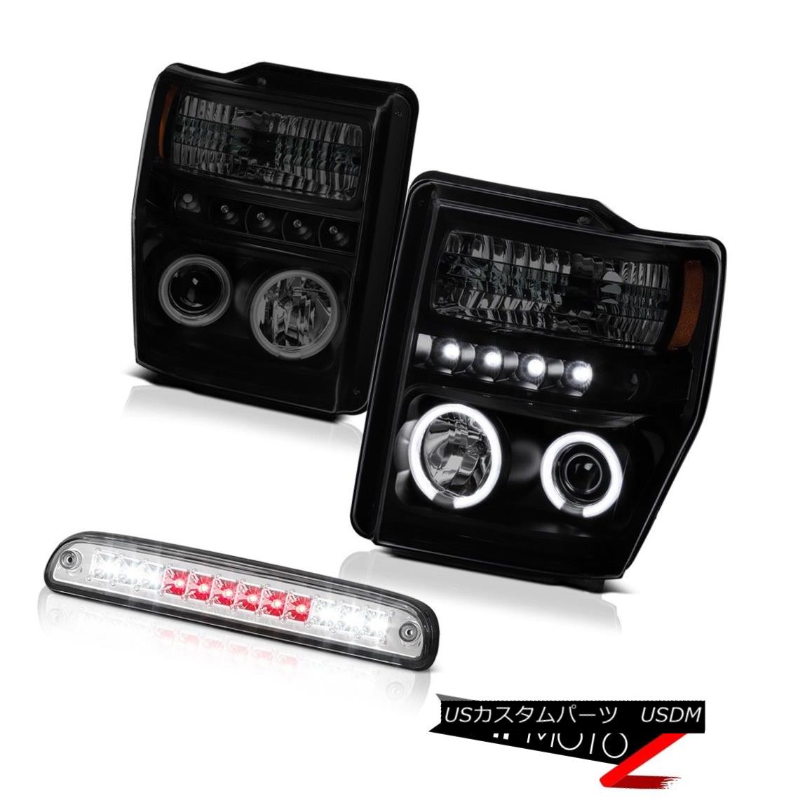 ヘッドライト 08 09 10 Ford F250 F350 SD CCFL Halo Ring LED DRL Headlight High Stop LED Chrome 08 09 10フォードF250 F350 SD CCFLハローリングLED DRLヘッドライトハイストップLEDクローム 【並行輸入品】