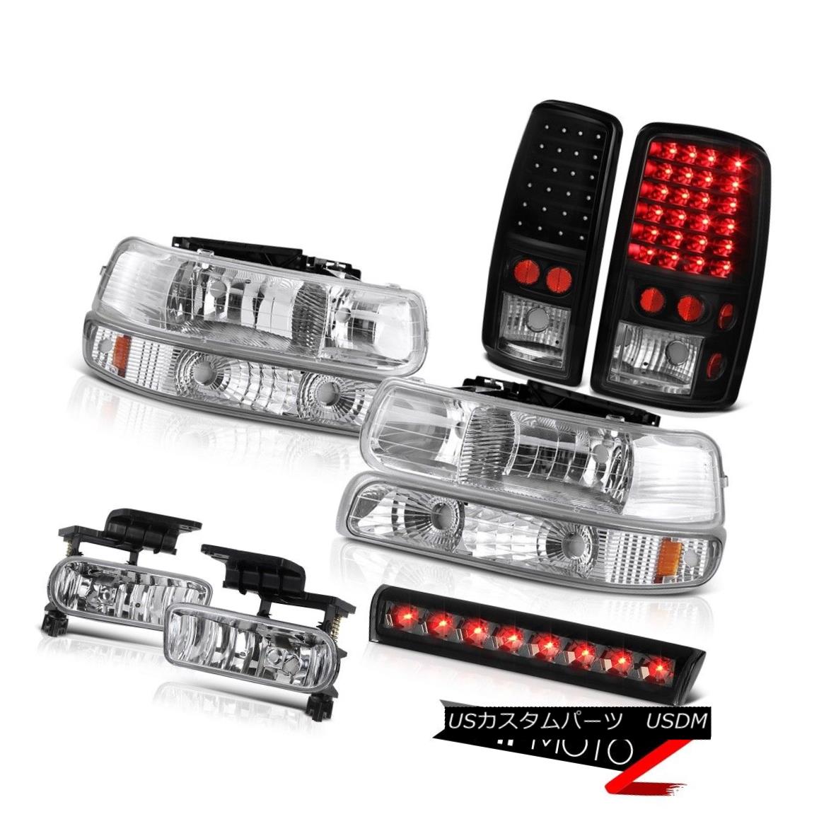ヘッドライト 00-06 Chevy Suburban Z71 High stop lamp fog lights black rear brake Headlights 00-06シボレー郊外Z71ハイストップランプフォグライトブラックリアブレーキヘッドライト 【並行輸入品】