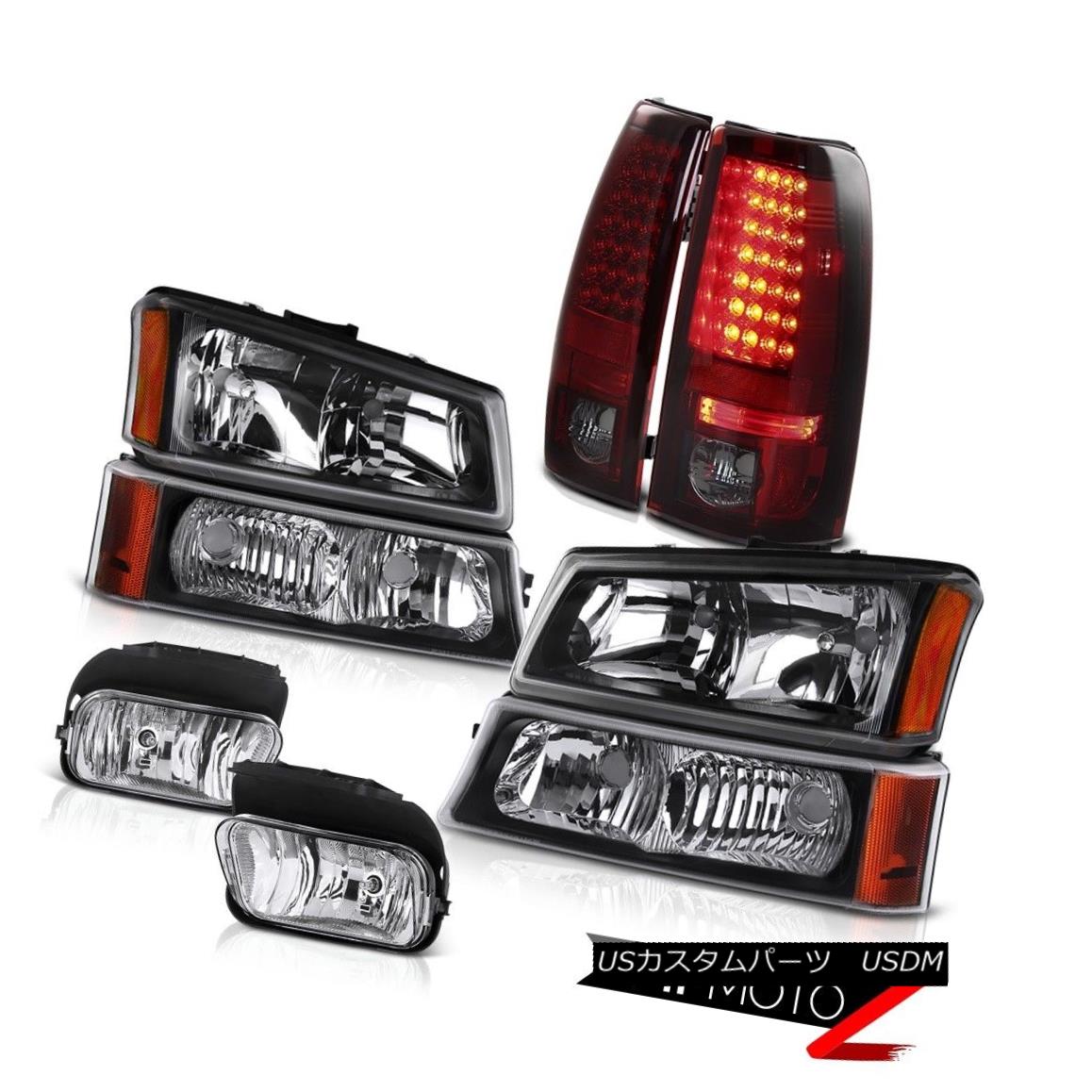 ヘッドライト 03-06 Chevy Silverado Black Signal Parking Lamp BRIGHTEST LED Tail Light Foglamp 03-06 Chevy SilveradoブラックシグナルランプパーライトBRIGHTEST LEDテールライトFoglamp 【並行輸入品】