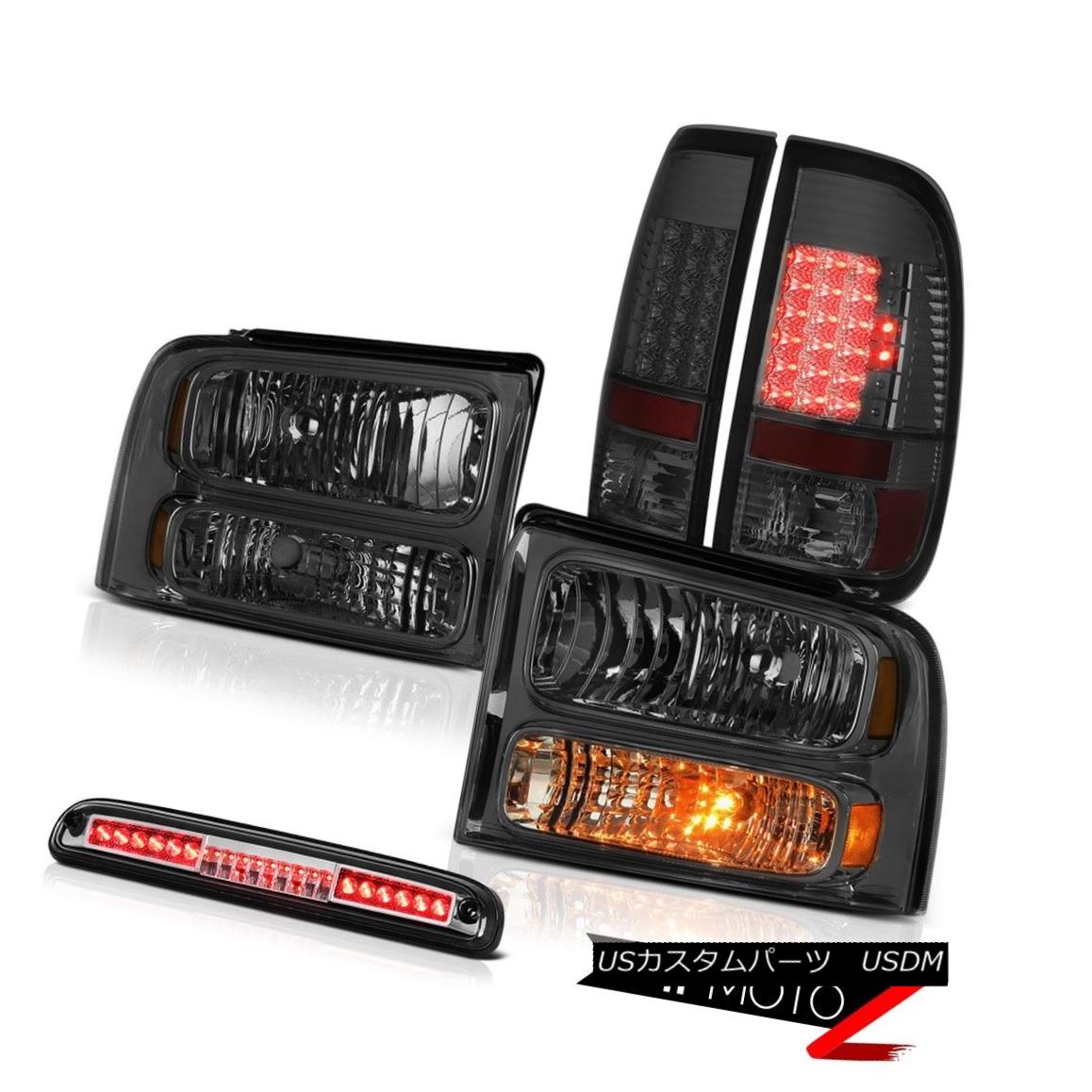 ヘッドライト 2005 2006 2007 F350 XLT Smoke Tinted Headlamps LED Brake Lamps Euro Clear Third 2005年2006年2007年F350 XLT煙がかかったヘッドランプLEDブレーキランプユーロクリア第3 【並行輸入品】
