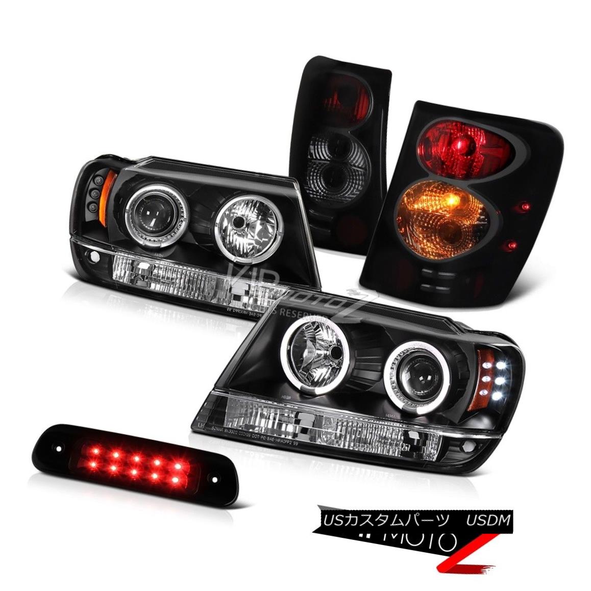 ヘッドライト 99-04 Jeep Grand Cherokee WJ 4X4 Black Roof Cargo Light Tail Lamps Headlamps LED 99-04ジープグランドチェロキーWJ 4X4ブラックルーフカーゴライトテールランプヘッドランプLED 【並行輸入品】