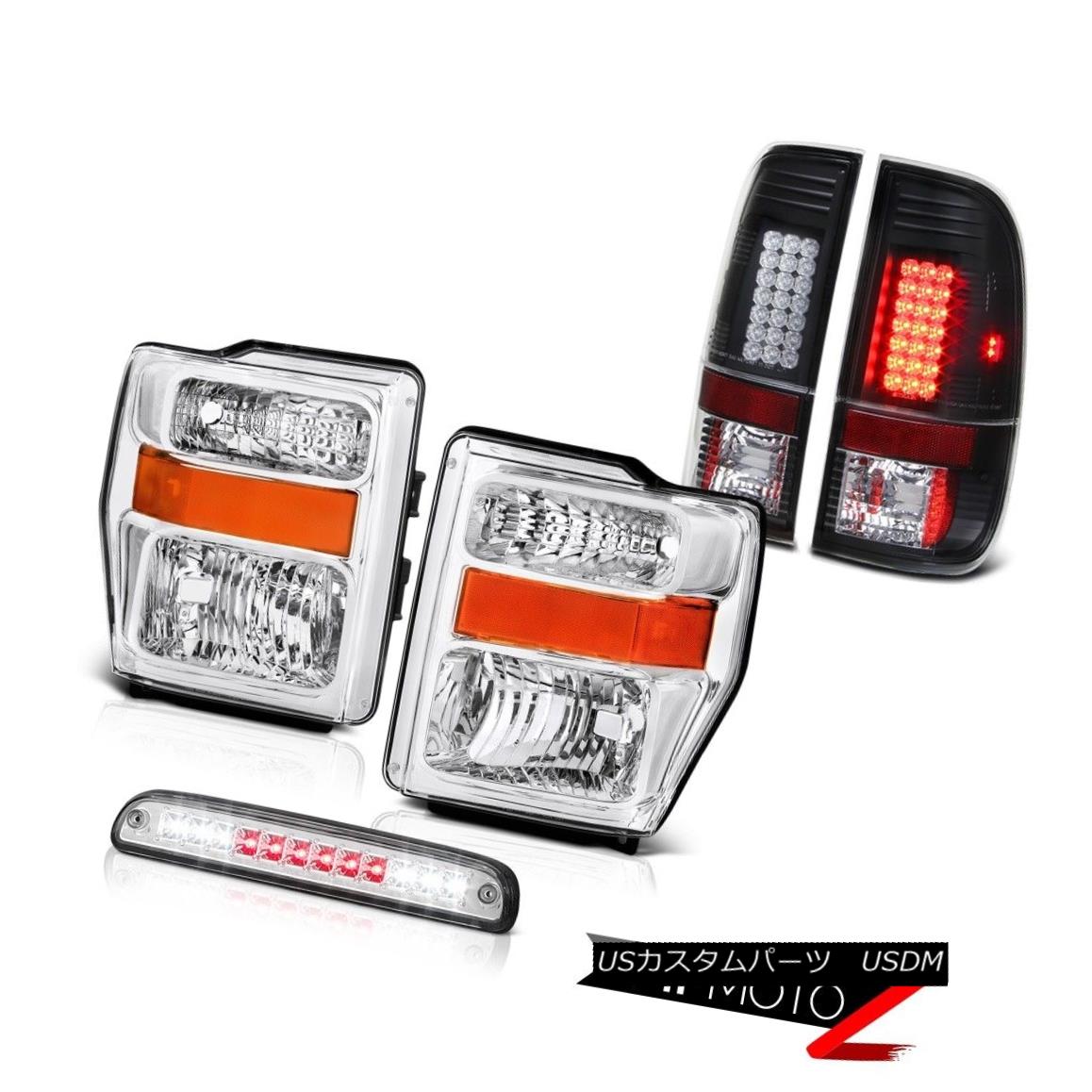 ヘッドライト Euro Headlights Roof Stop LED Clear Taillights 2008-2010 Ford F250 F350 Lariat ユーロヘッドライトルーフストップLEDクリアテールライト2008-2010 Ford F250 F350 Lariat 【並行輸入品】