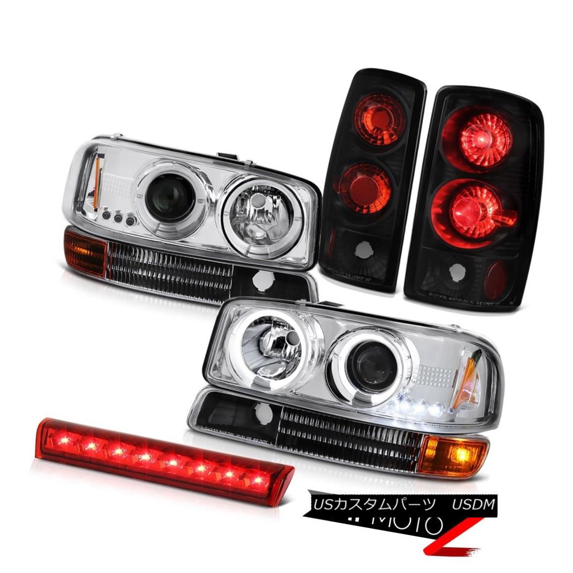 ヘッドライト 2000-2006 Yukon Halo LED Projector Headlights Signal Black Brake Lamp High Cargo 2000-2006 Yukon Halo LEDプロジェクターヘッドライト信号ブラックブレーキランプハイカーゴ 【並行輸入品】