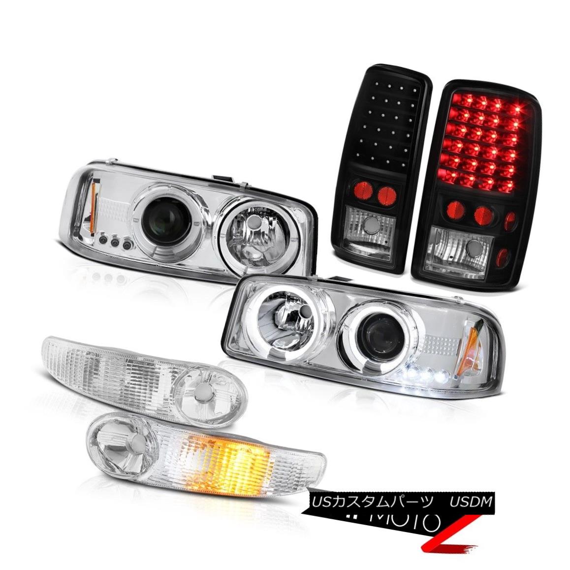 ヘッドライト Halo Projector Headlight 04 05 06 Yukon Denali Signal Bumper LED SMD Tail Lights Haloプロジェクターヘッドライト04 05 06 Yukon Denali信号バンパーLED SMDテールライト 【並行輸入品】