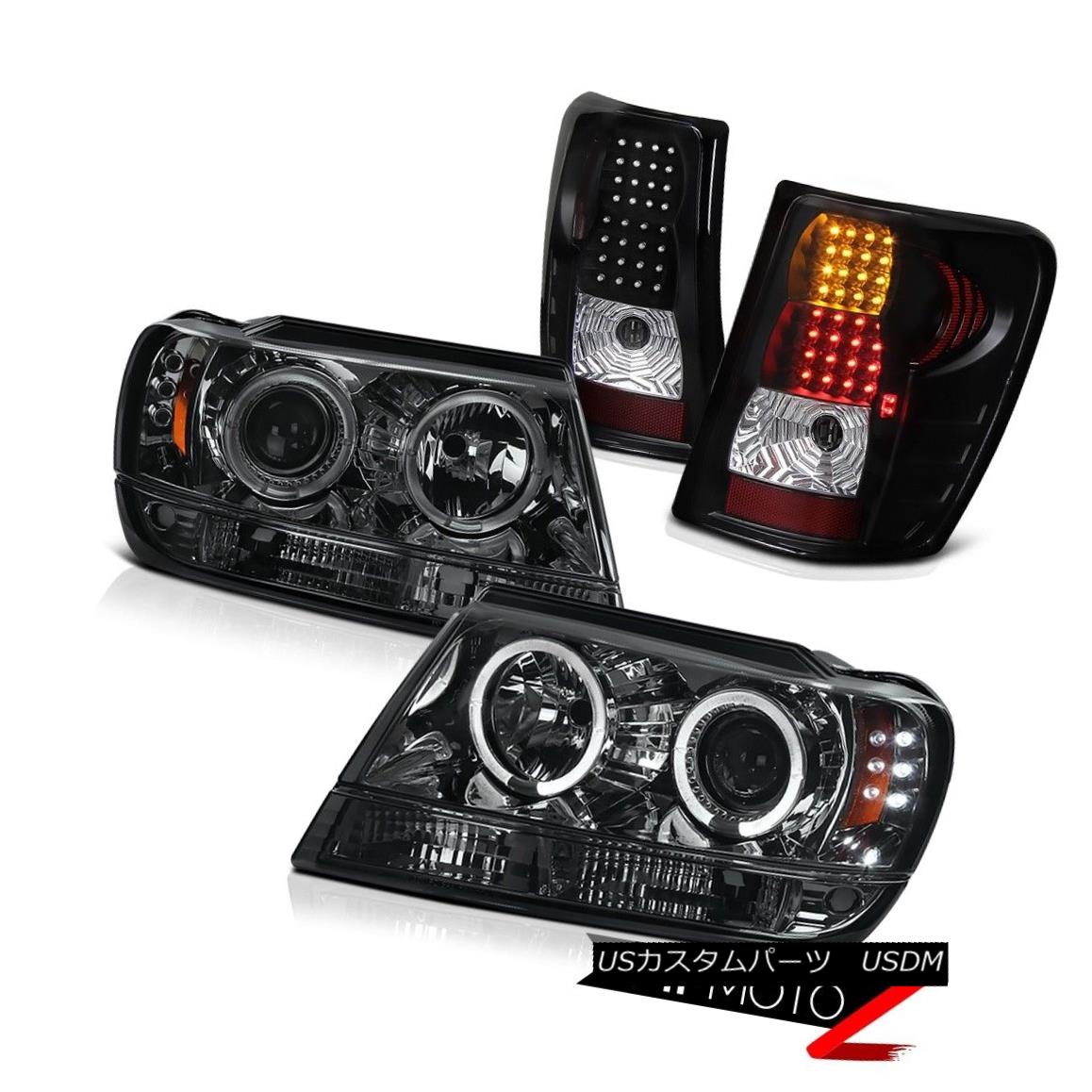 日本限定 ライト ランプ Tail Led Headlight Black Projector Halo Smoke Chrome 99 04 Cherokee Grand ヘッドライト Light Ledテールライト K Blac Chromeハロープロジェクターヘッドライト Smoke 99 04 Cherokee Grand Orchidmattress Com