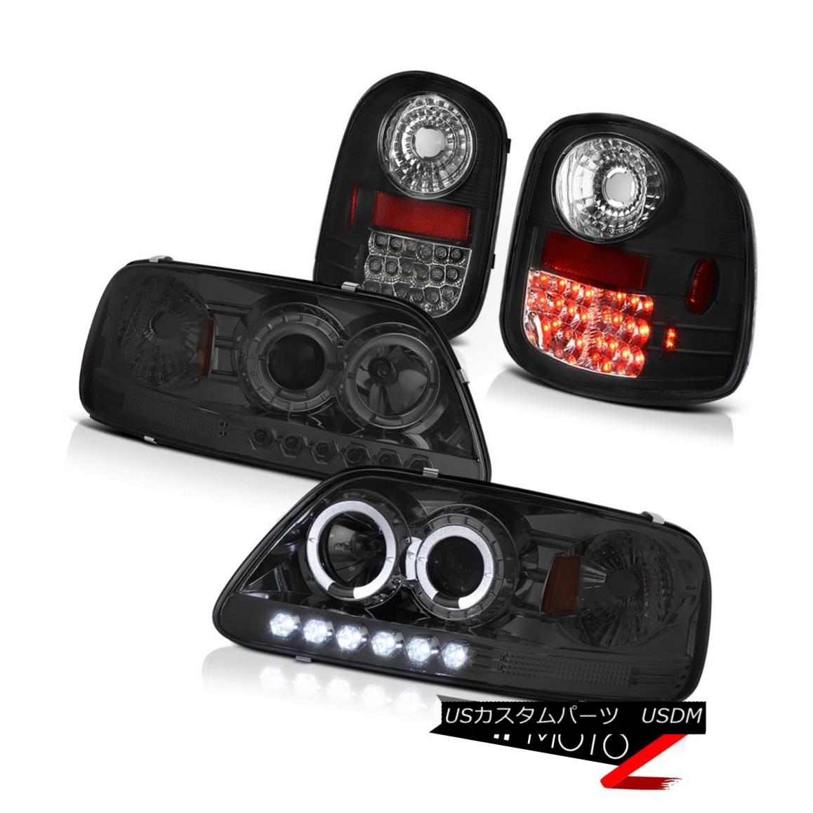 ヘッドライト Smoke Projector Headlights L.E.D Rear Tail Lights 1997-2003 F150 Flareside 5.4L 煙プロジェクターヘッドライトL.E.Dリアテールライト1997-2003 F150フラレイド5.4L 【並行輸入品】