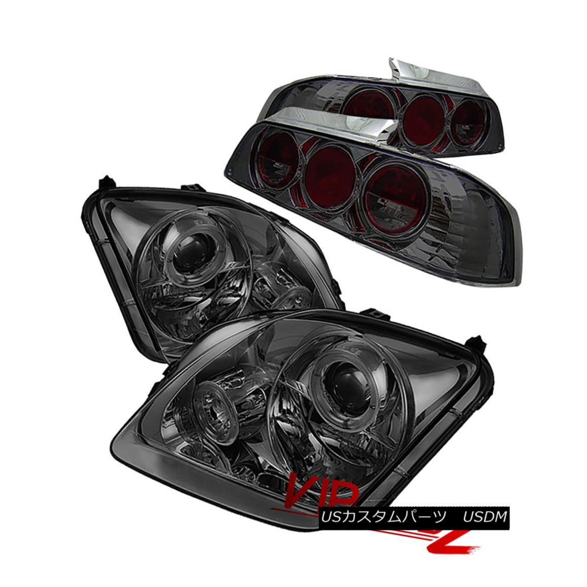 ヘッドライト 97-01 Honda Prelude Left+Right Smoke Halo Projector Headlight+Altezza Tail Light 97-01 Honda Prelude左+右スモークハロープロジェクターヘッドライト+ Alte zzaテールライト 【並行輸入品】