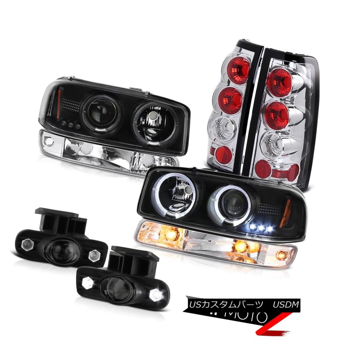 ヘッドライト 99-02 Sierra 1500 Foglamps chrome rear brake lamps turn signal black headlights 99-02 Sierra 1500 Foglampsクロームリアブレーキランプブラックヘッドライト 【並行輸入品】