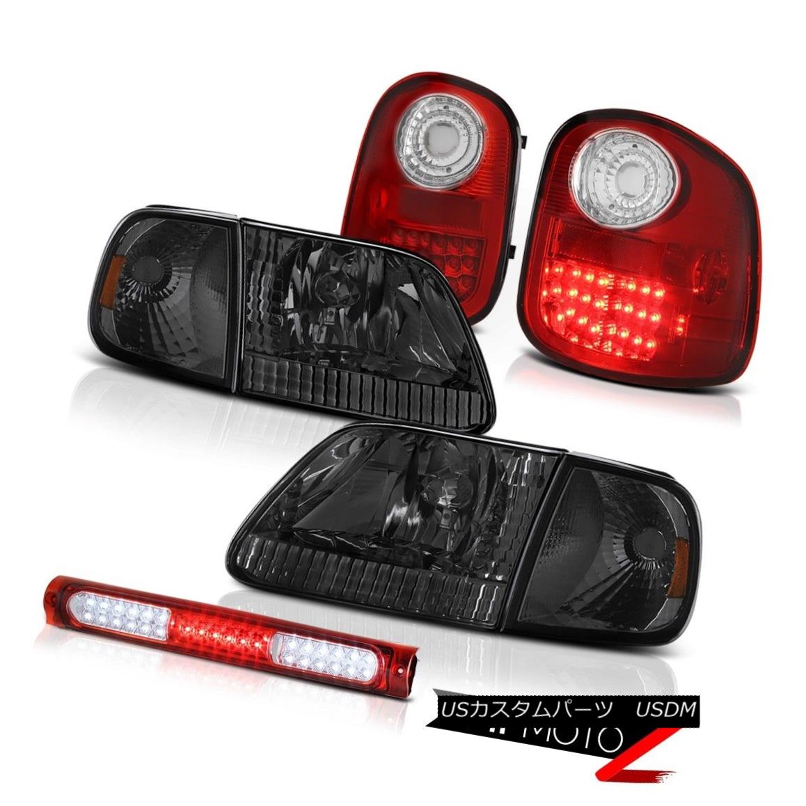 ヘッドライト Tinted Parking Headlamps LED Taillights Red Roof Brake Cargo 1997-2003 F150 XLT 有色の駐車場ヘッドランプLEDの葉っぱ赤い屋根のブレーキカーゴ1997-2003 F150 XLT 【並行輸入品】