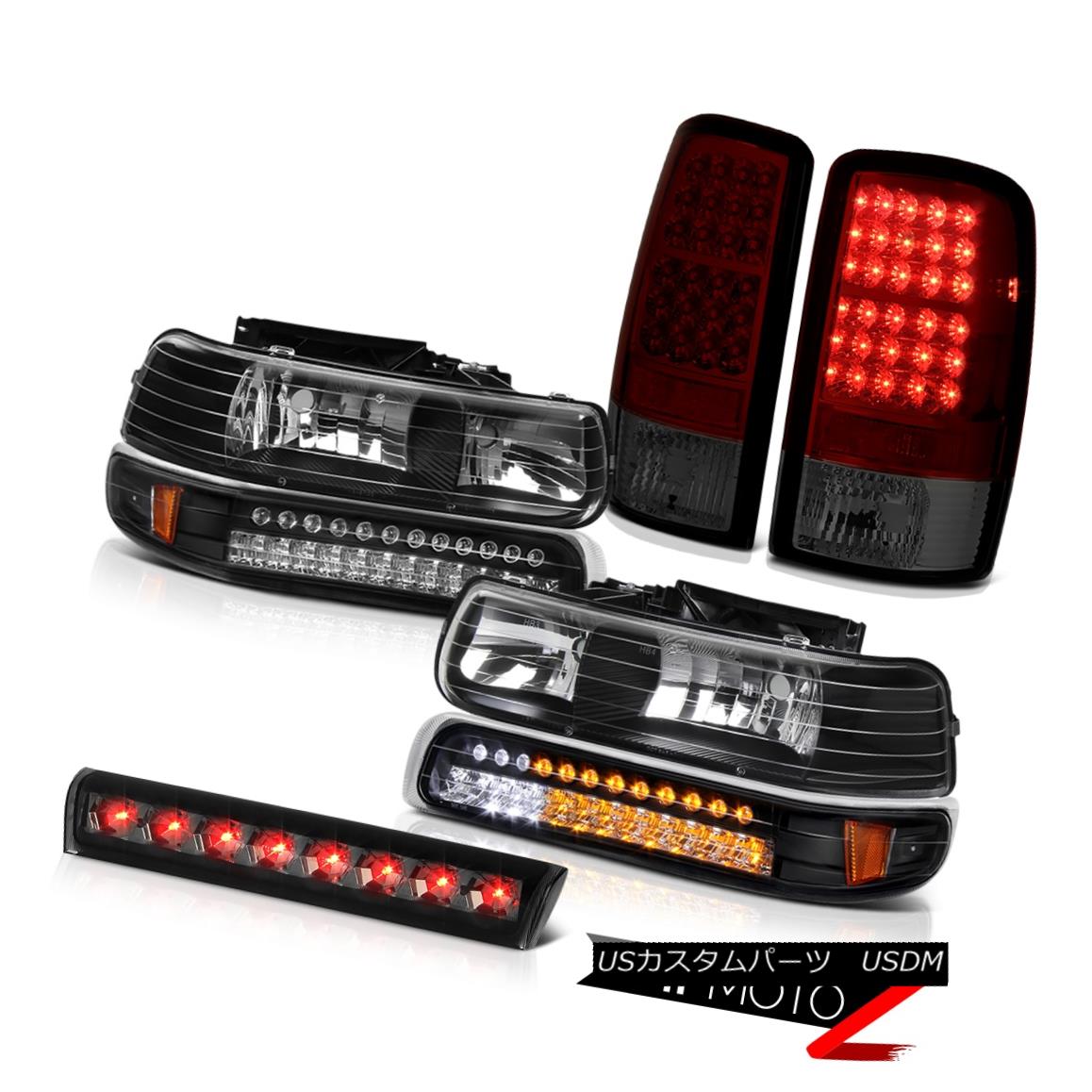 ヘッドライト 00-06 Tahoe 4.8L LED Crystal Bumper Headlights Burgundy Taillights Brake Cargo 00-06タホ4.8L LEDクリスタルバンパーヘッドライトバーガンディーティアライトブレーキカーゴ 【並行輸入品】