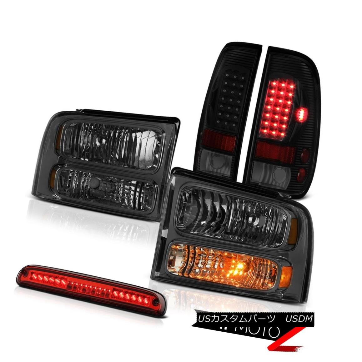 ヘッドライト 2005-2007 F350 6.8L Graphite Smoke Headlamps Tail Lights Wine Red 3RD Brake Lamp 2005-2007 F350 6.8Lグラファイトスモークヘッドランプテールライトワインレッド3RDブレーキランプ 【並行輸入品】