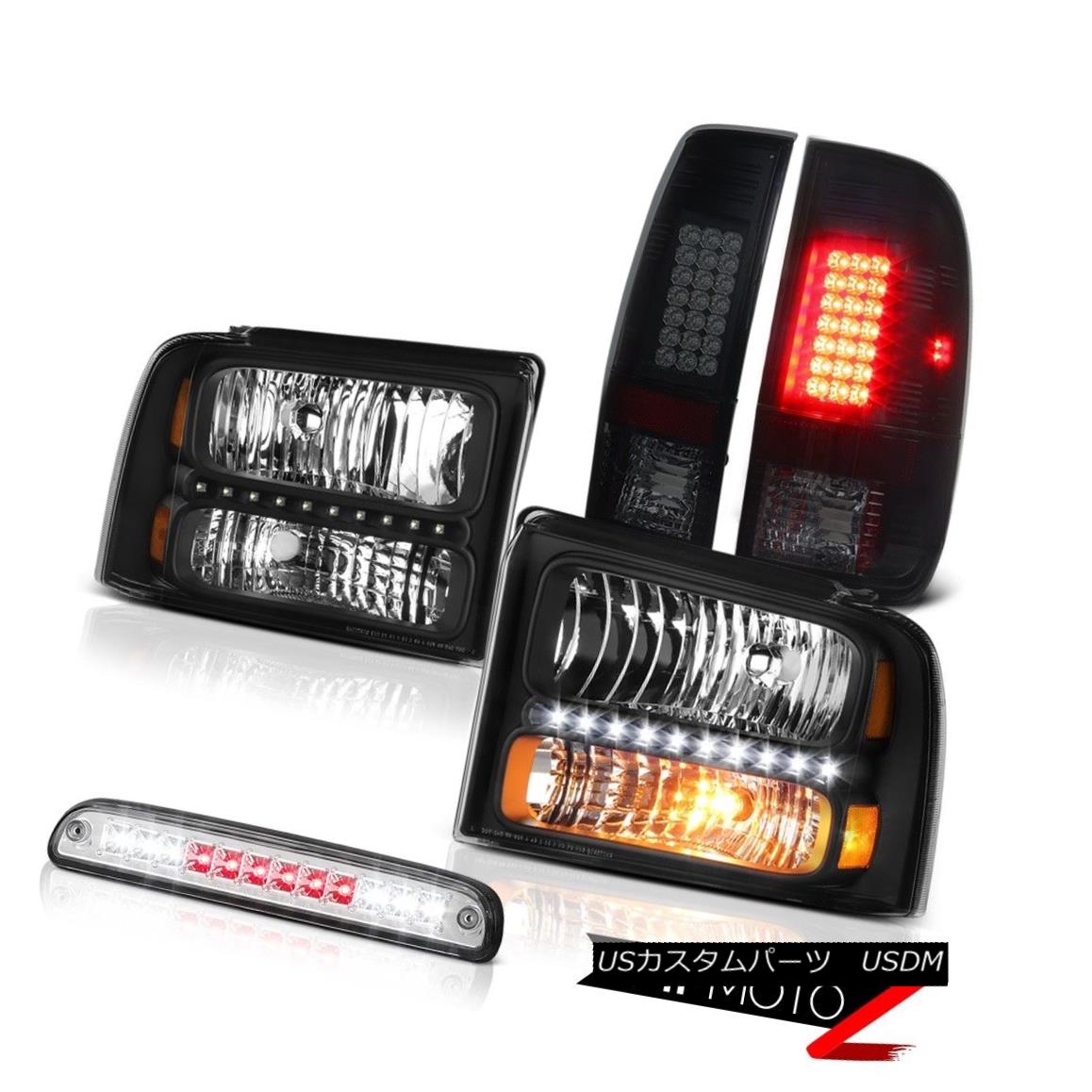 ヘッドライト 2005-2007 F350 King Ranch Clear/Black Headlights Sinister Black LED Tail Lights 2005-2007 F350キングランチクリア/ブラックヘッドライト不快なブラックLEDテールライト 【並行輸入品】 57,899円