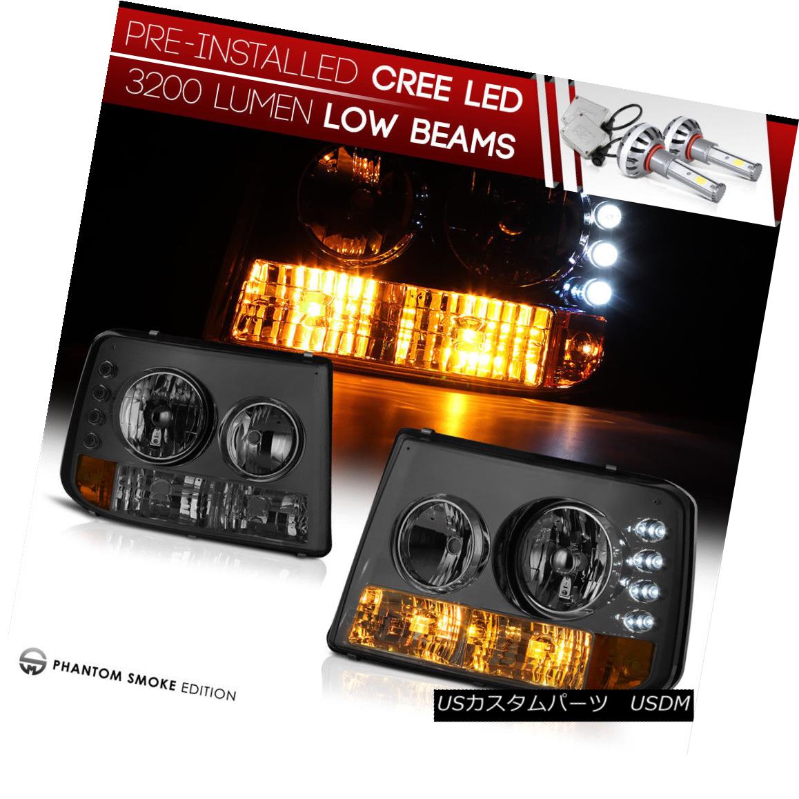 ヘッドライト !Built-In LED Low Beam! Headlights Assembly Chevy Silverado 99-02 Suburban 1500 ！内蔵LED低ビーム！ ヘッドライトアセンブリシェビーシルヴァード99-02郊外1500 【並行輸入品】